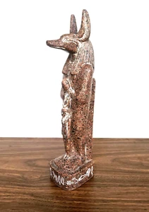 God Anubis Statue Guarding Goddess Isis - Symbol of Ancient Security - Picture 1 of 13