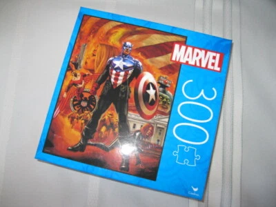 New Cardinal Marvel Captain America 300 Pc Jigsaw Puzzle 18” x 24” Sealed - Image 1 of 2