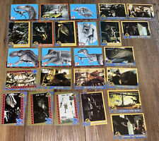 Vintage 1993 Universal City Topps Jurassic Park Trading Cards Lot Of 25