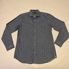 Banana Republic Grant Fit Long Sleeve Shirt Blue Floral Size L. Free Shipping