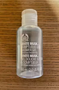 THE BODY SHOP WHITE MUSK SUMPTUOUS SILK SHOWER GEL, 2 OZ, NEW, RARE, UNOPENED - Picture 1 of 1