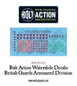 División blindada de guardias británicos - calcomanías de acción de perno - Imagen 1 de 1