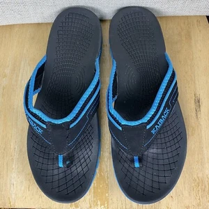 Kaiback Fahrenheit Outdoor Sport Flip Flop Beach Sandal Mens 12 Blue Black Thong - Picture 1 of 5