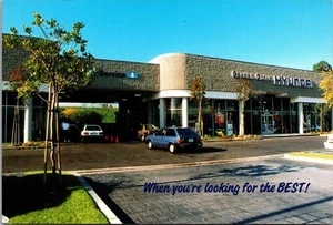 Tarjeta publicitaria de concesionario Hyundai Garden Grove de la década de 1980 9898 Trask Ave California - Imagen 1 de 3