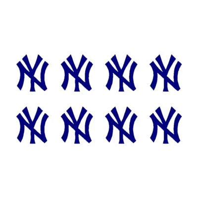 ORACAL NY New York Yankees Vinyl Decals Stickers Set of 8
