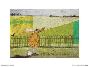 Let's Take the Bus to Somewhere PRINT by Sam Toft Image Size 12 1/4" x 8 3/4" - Picture 1 of 1