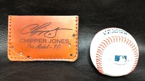 CHIPPER JONES ATLANTA BRAVES Baseball Glove Wallet - Picture 1 of 6