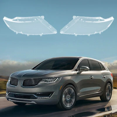 Left & Right Headlight Lens Covers For 2014-2018 Lincoln MKX Lens Cover - Imagem 1 de 4