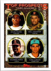 1993 Topps Kevin Young / Adell Davenport / Eduardo Perez / Lou Lucca  494