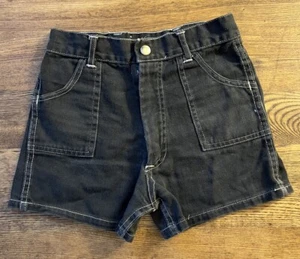 Vintage 1960s Black Denim Children’s Shorts Unbranded - Picture 1 of 13