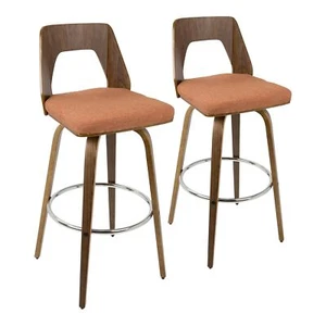 LumiSource Trilogy 30" Bar Stool, Bar Chairs, Swivel Bar Stools, Bar Stools - Picture 1 of 5