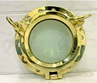 Finestra botola oblò nave in ottone retrò - decorazione nautica con serrature... - Image 1 of 4