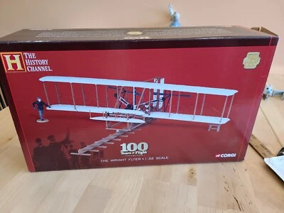 RARE NEW Corgi 100 Years of Flight Wright Flyer 1:32 Scale History Channel 2003 - Image 1 of 4