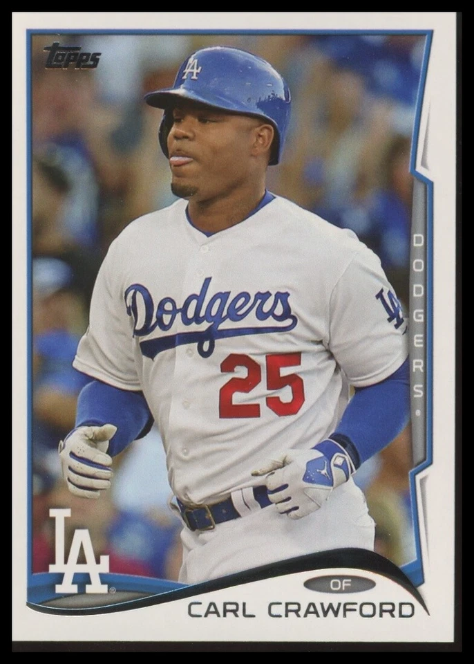 2014 Topps #566 Carl Crawford Los Angeles Dodgers - Image 1 of 1