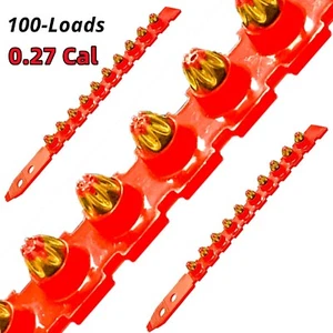 100 Red Strip Loads for Ramset SA270, Cobra+  Viper XT540 Hilti DX350 DX351 DX36 - Picture 1 of 3