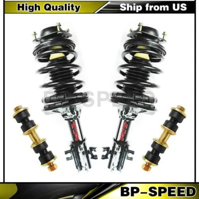 Conjunto de puntales delanteros y muelles helicoidales barra estabilizadora eslabones para Mazda 323 1991 1990 Foto 1 de 4