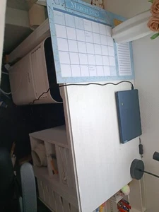 schreibtisch weiß gebraucht - Bild 1 von 2