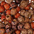 100pcs Wooden Beads Large Holes Mixed For Macrame Crafts Jewelry Making Diy Best
