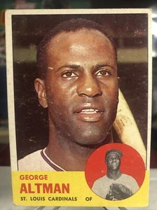 1963 Topps George Altman St. Louis Cardinals Set-Break #357 ⭐️ EX No Crease - Picture 1 of 2