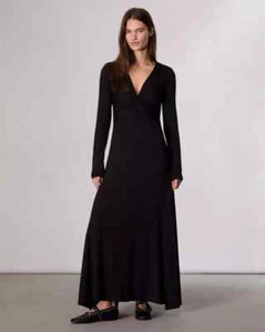 NEW, Rag & Bone Luca Twist Maxi Dress Black Size S #EP280 - Picture 1 of 10