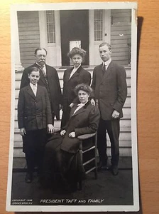 Real Photo Postcard President Taft And Family - Picture 1 of 3