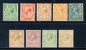 GB KG V 1924 Definitives Wmk Block Cypher SG 418 to SG 429 (Spec N33-N45) MINT - Picture 1 of 2
