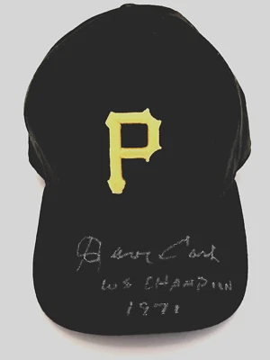 Винтажная кепка Dave Cash с автографом MLB Pittsburgh Pirates 71 дюйм WS Champs сертификат подлинности JSA - Изображение 1 из 4