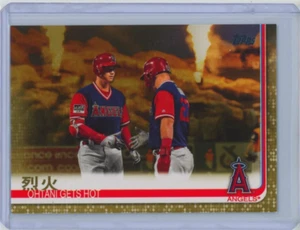 2019 Topps Shohei Ohtani /2019 Gold Error Card #367 烈火 Ohtani Gets Hot - Picture 1 of 2