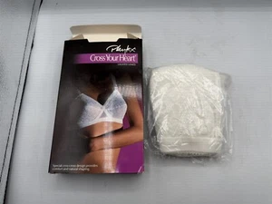 PLAYTEX CROSS YOUR HEART SOFT CUP BRA WHITE #73 WHITE 38B VINTAGE LIGHTLY LINED - Picture 1 of 7