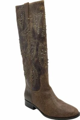 Nuevo Frye Mujer Phoenix Tirar En Botas Altas 72352 3472352 Cuero Marrón Sz 6M - Imagen 1 de 4