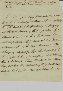 RARO! Lettera scritta a mano "autore scozzese XIX secolo" Thomas Hamilton - Foto 1 di 2