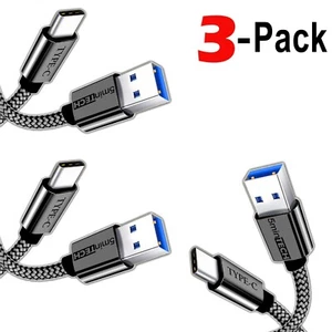 3-PACK ⚡Fast Charger⚡ (USB C to USB A) Cable Male Cord Charging Type C USB V2.0 - Picture 1 of 17