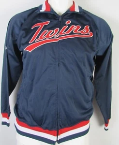 Minnesota Twins Stitches Men's Full Zip Track Jacket Navy Blue MLB - Picture 1 of 5