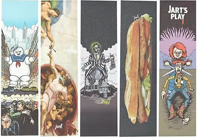 Jarts All Over Skateboard Jessup Griptape Deck 9"x33" Oldschool Sandpapier Folie