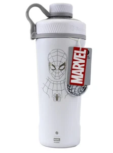Marvel Blender Bottle Spider-Man Radian White Marvel Comics Stainless Steel New - Picture 1 of 3