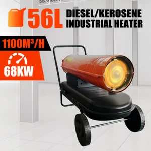 68kW Industrial Fan Heater Diesel Kerosene Air Forced Blow Fan Workshop Garage - Picture 1 of 12