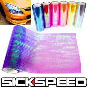 12"X24" HEADLIGHT/FOGLIGHT FILM COVER TINT VINYL WRAP SHEET CHAMELEON PURPLE P5 - Picture 1 of 1