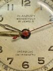 Vintage Alanbury 'waterproof' 21 Jewelsincabloc Military Watch As Is Untested 