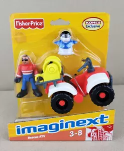 RESCUE ATV Fisher-Price Imaginext Mini Fig Fango Divertente Emergenza 2010 SIGILLATO - Foto 1 di 9