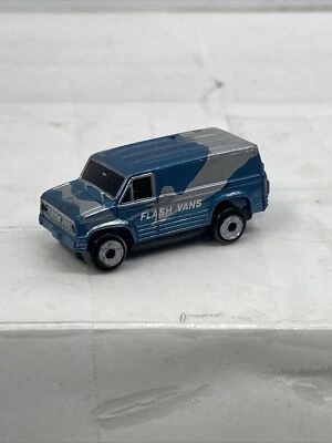 Vintage 1989   Micro Machines flash vans 70s Ford Custom Van  - Image 1 of 4