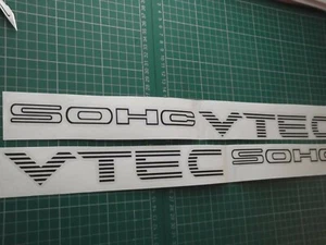 SOHC VTEC panel Sticker Decal x 2. Choice of 19 colours - Picture 1 of 5