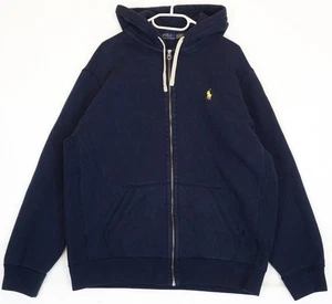 Polo Ralph Lauren blu navy full zip con cappuccio uomo XL - Foto 1 di 6