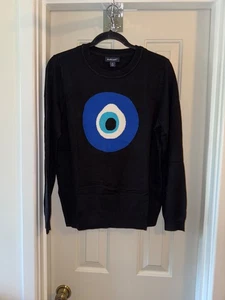 STUDIO PARK x Alberti Popaj Woman's Icon Sweater EVIL EYE sz MEDIUM - Picture 1 of 2