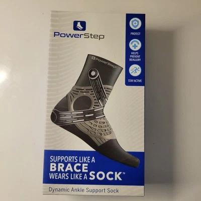 Nuevo Calcetín Soporte Tobillera Dinámica Powerstep - X-Grande - Pie Izquierdo - UNISEX Foto 1 de 4