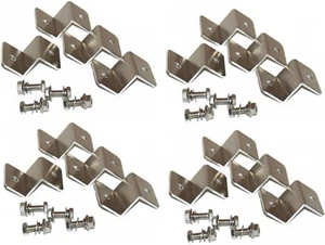 WindyNation (4 Sets) Solarpanel Z Halterung Montageset Wohnmobil Boot silber  - Bild 1 von 3