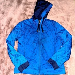 Royal Blue Puffer Jacket by Time Option size Large - Picture 1 of 8