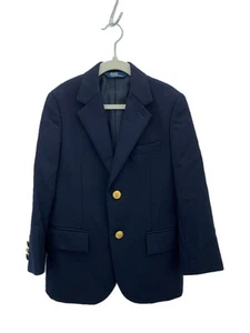 RALPH LAUREN KIDS SET UP 120cm LANA AZUL MARINO USADO - Imagen 1 de 4