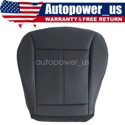 2007 2008-2014 Fit For Ford Edge SE Front Driver Bottom Leather Seat Cover Black - Image 1 of 4