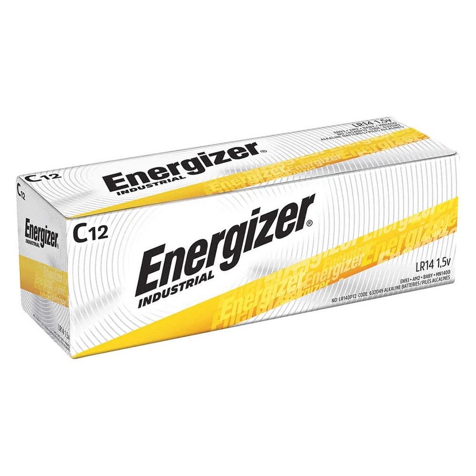 ENERGIZER EN93 Battery,Alkaline,C,Everyday,PK12 PK 6 - Image 1 of 1