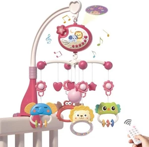 Baby Crib Mobile with Remote Control, Star Projector Timing Function, Musical - Picture 1 of 7